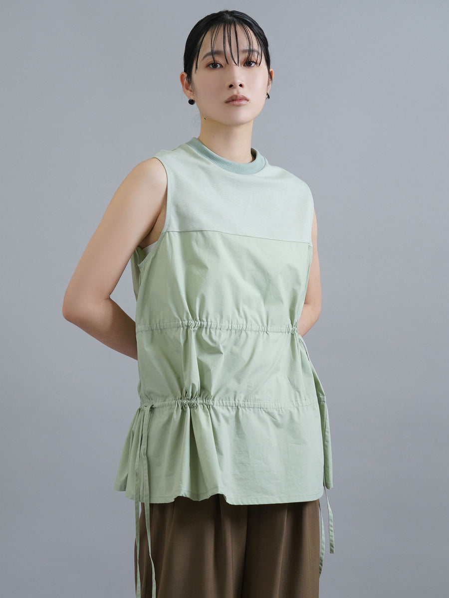 トップス CYAN TOKYO cut combination tiered tunic cut combination tiered tunic – CYAN tokyo