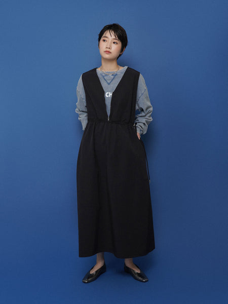 waist arrangement jumper skirt – CYAN tokyo