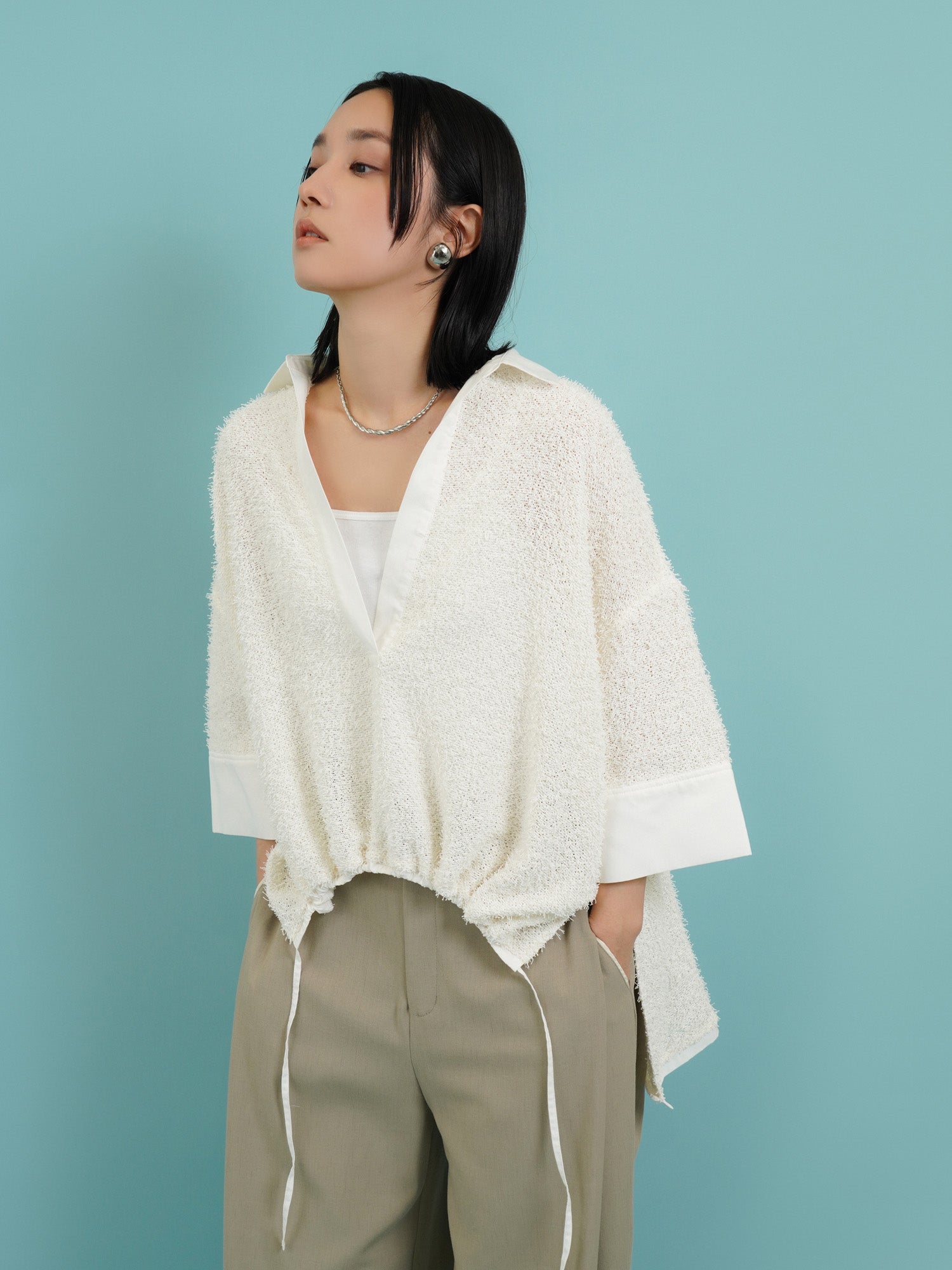 お手頃価格 pile tokyo CYAN – shirt skipper fringe その他