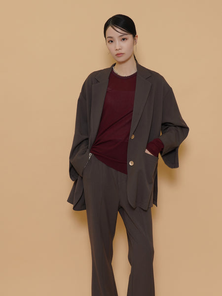 stretch woolly tailored JK – CYAN tokyo