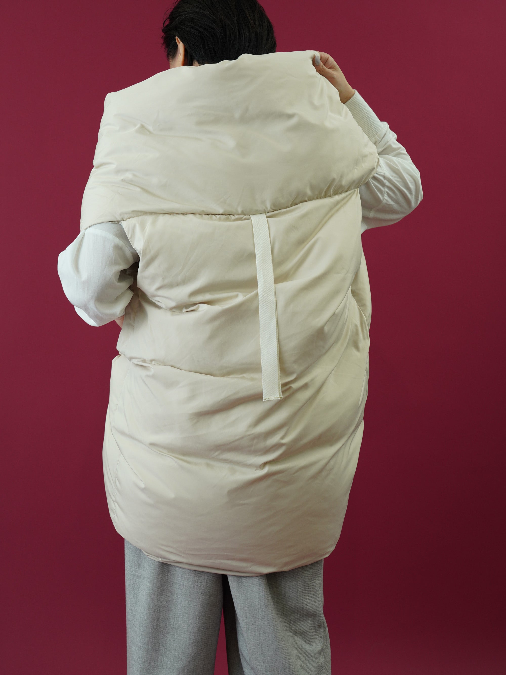 Ytfsrukp Oversized Long Down Vest for Women Outdoor Coats with Hood Long  Puffer Vest Winter Coats Sleeveless Warm Jacket