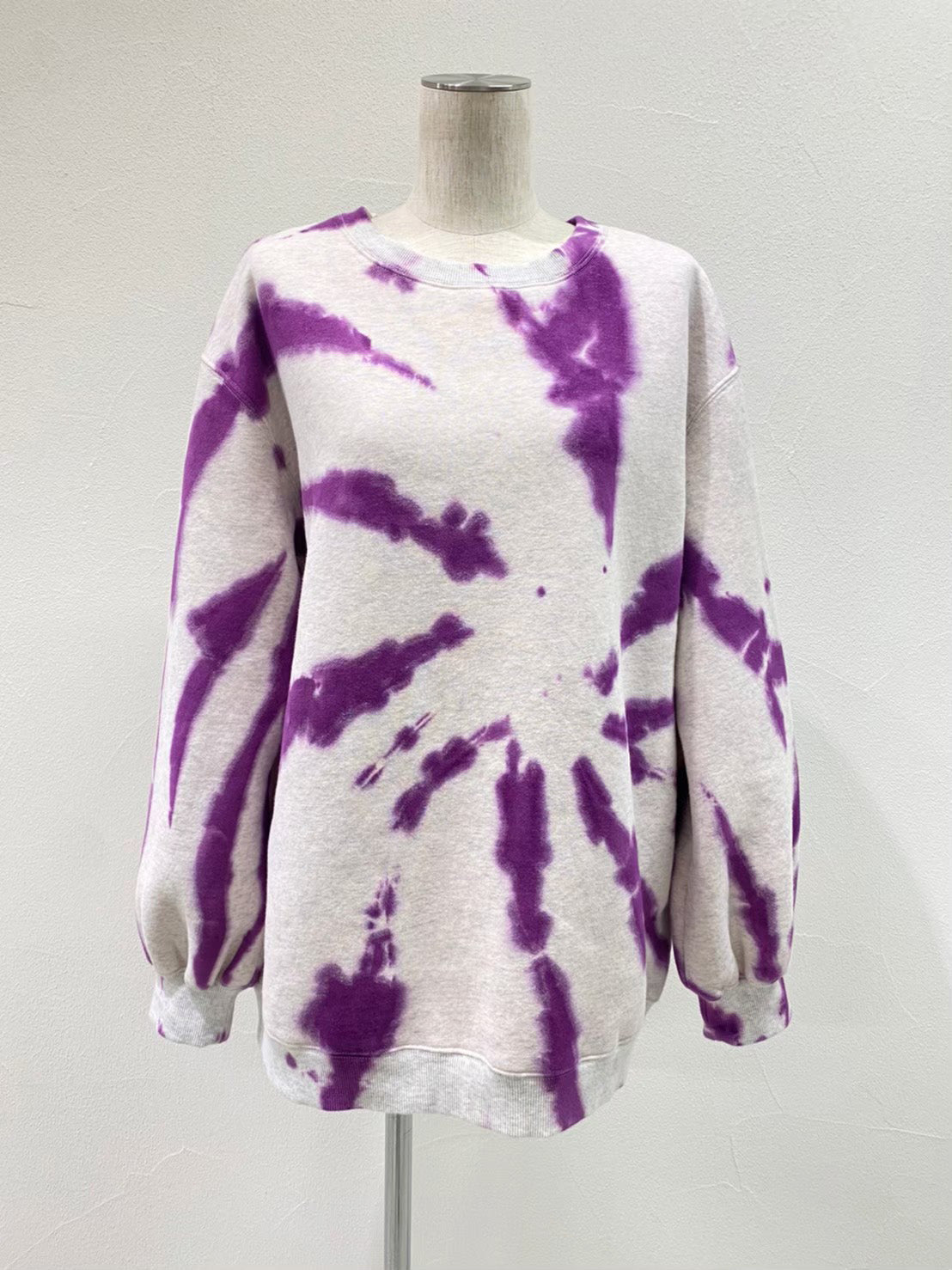 brushed lining tie dye over sweat