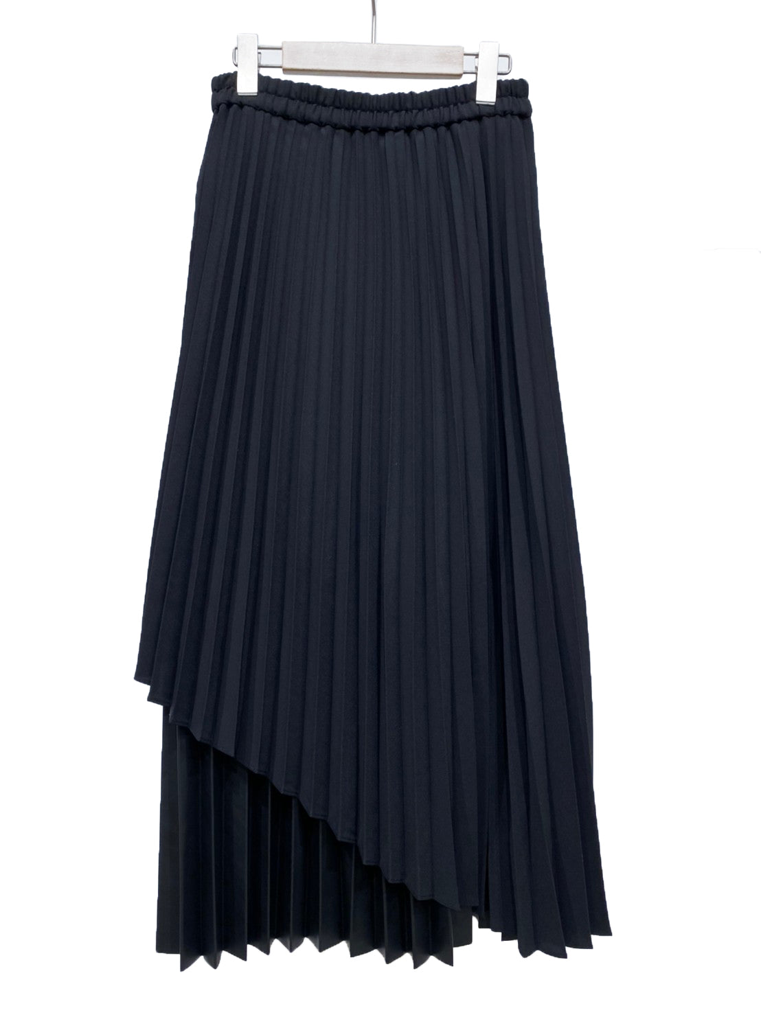 different material layer pleats skirt